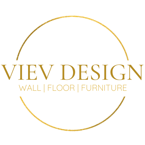 logo VIEV DESIGN vloeren wanden meubels decoratieve interieurafwerking